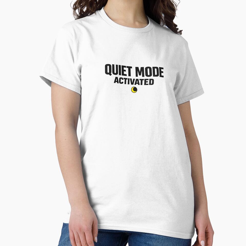 Quiet Mode Activated Modern Introvert Aesthetic Design by SkullVor