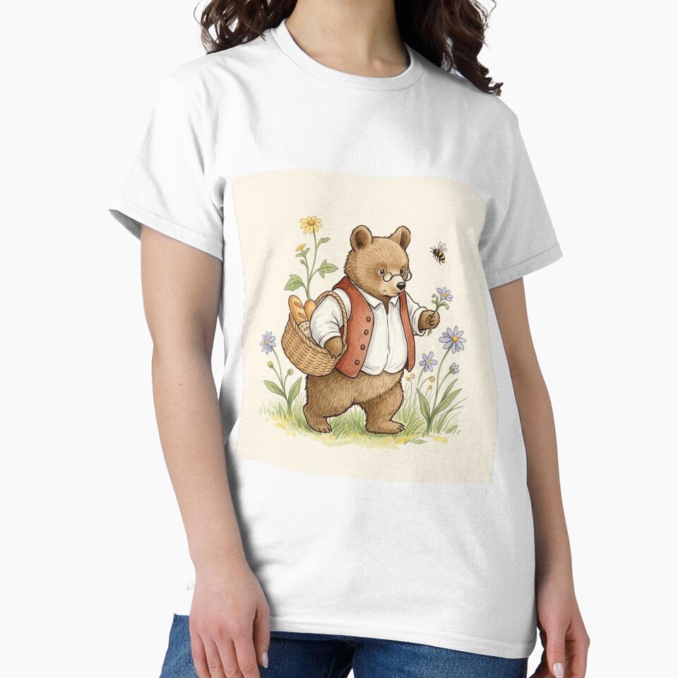Distinguished Bear with Fresh Bread Basket by Pasteltone