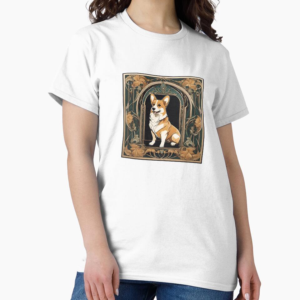 Art Nouveau Corgi by toadsforall
