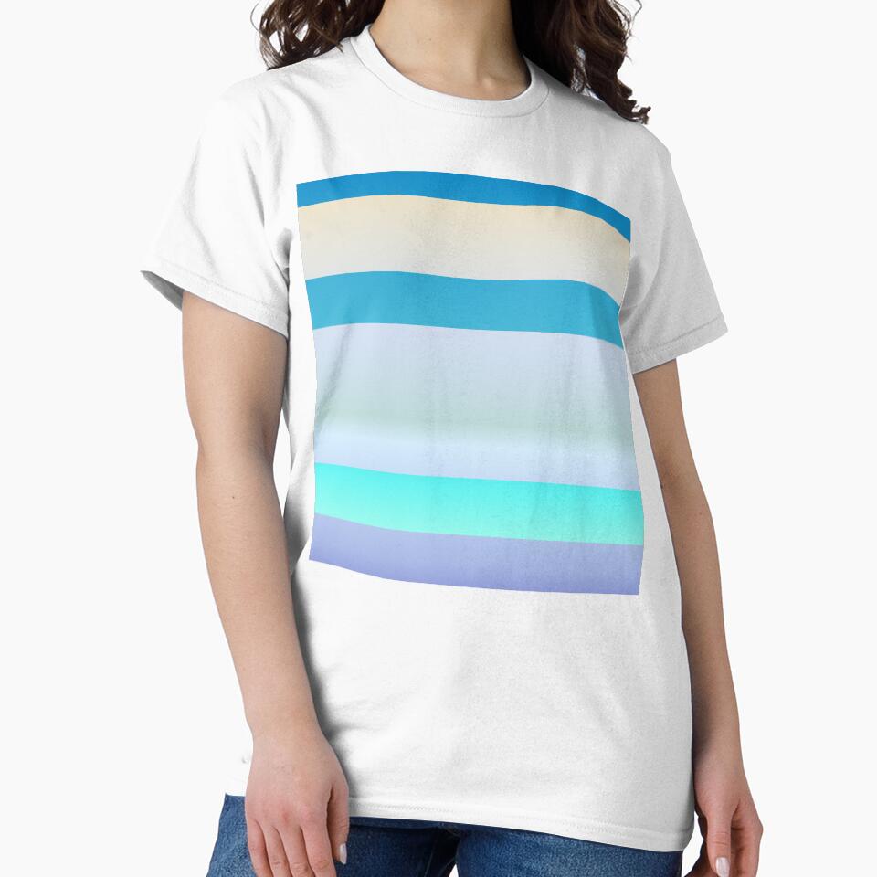 Minimalist blue horizontal striped | blue horizontal stripes by lausn