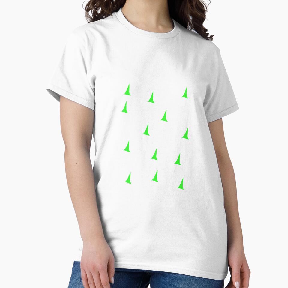 Neon Green Abstract Arrow Pattern On White by mistiarofah