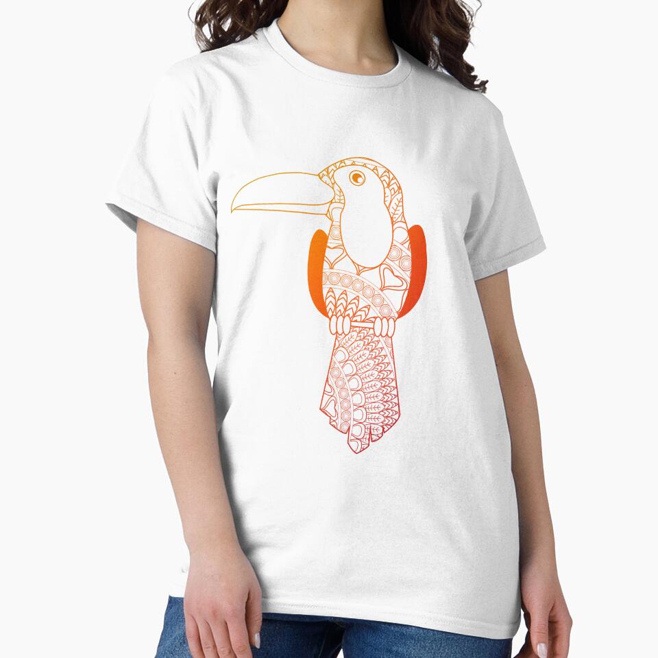 Mandala Toucan | yoga top by PetrKad