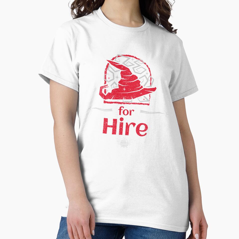 Wizard for Hire DND T-shirt Design | Dungeons and Dragons T-shirt by GenerationalArt