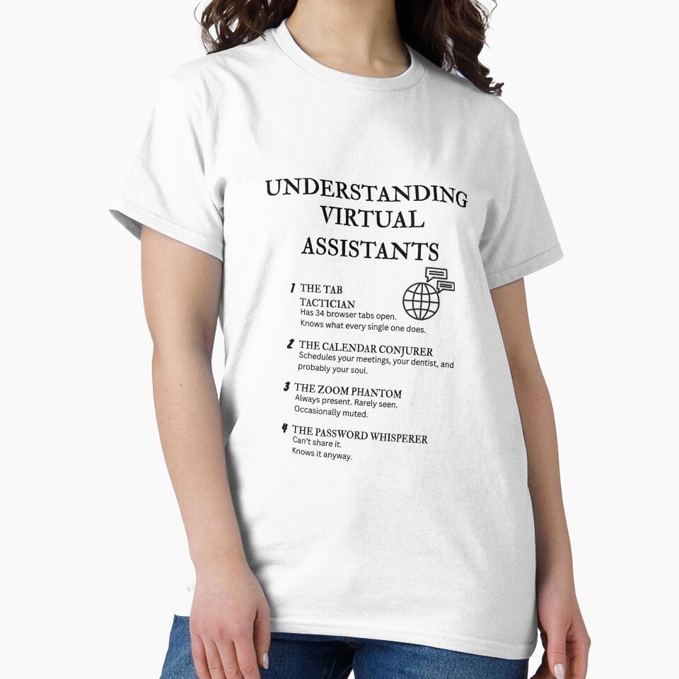 Understanding Virtual Assistants – Funny Remote Work Definitions by PsyFlow35