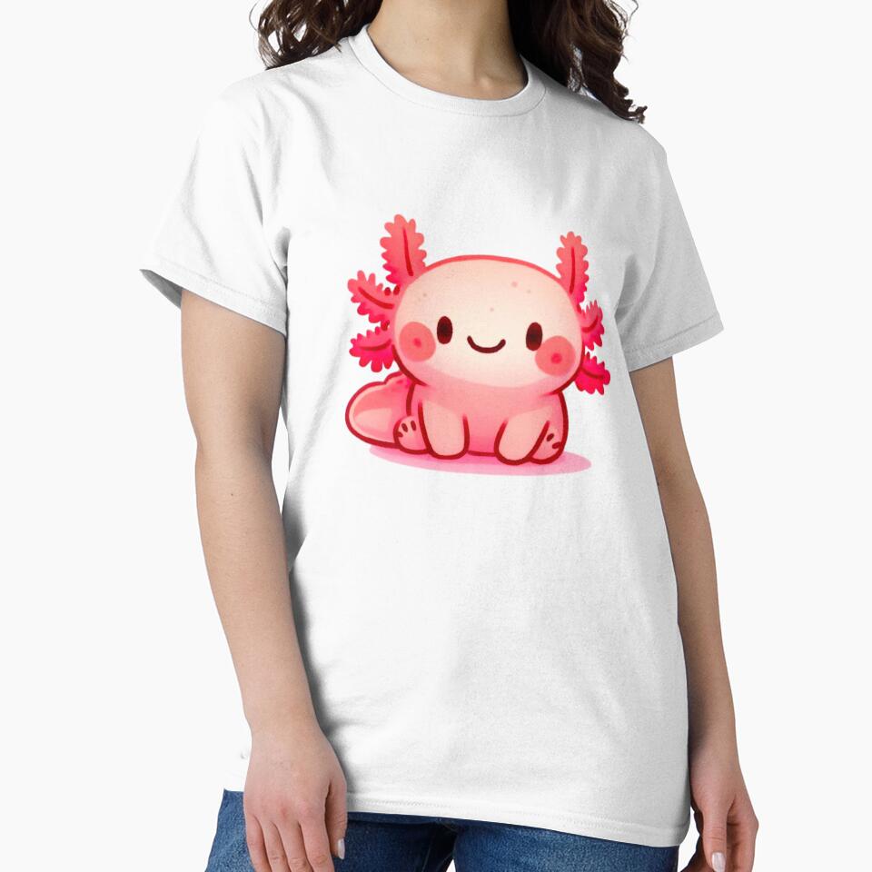 Pink Chubby Axolotl by DaintyDooodles