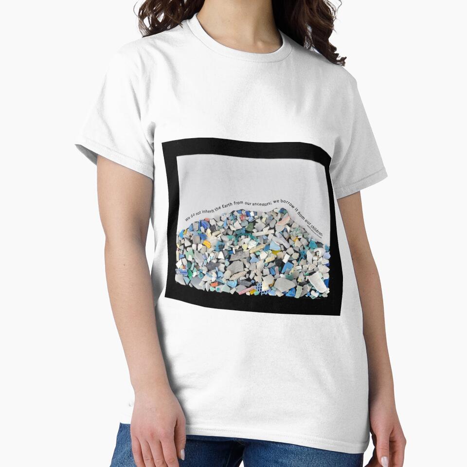 Diamond Head silhouette made from plastics found on Waimanalo beach by afullerdesign