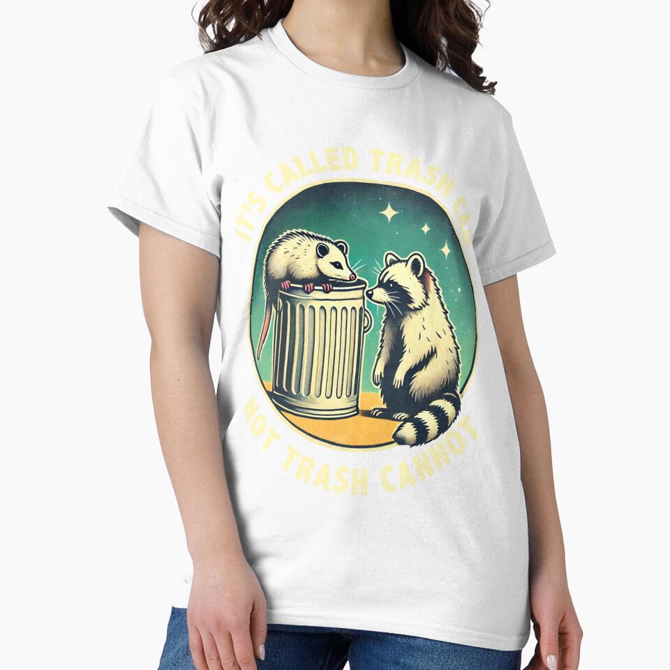Funny Possum Raccoon Trash Can Not Trash Cannot Raccoon by BlueBerry-Pengu