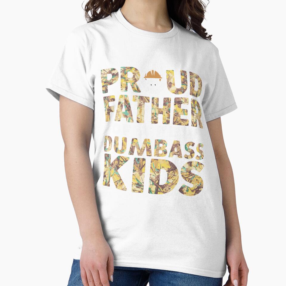 Proud Dad of Goofy Kids - Humorous Fathers Day Apparel Chaos - Proud Dad of Some Quirky Offspring by AUDA-D