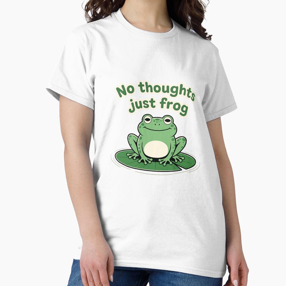 No Thoughts Just Frog by KiriStudio