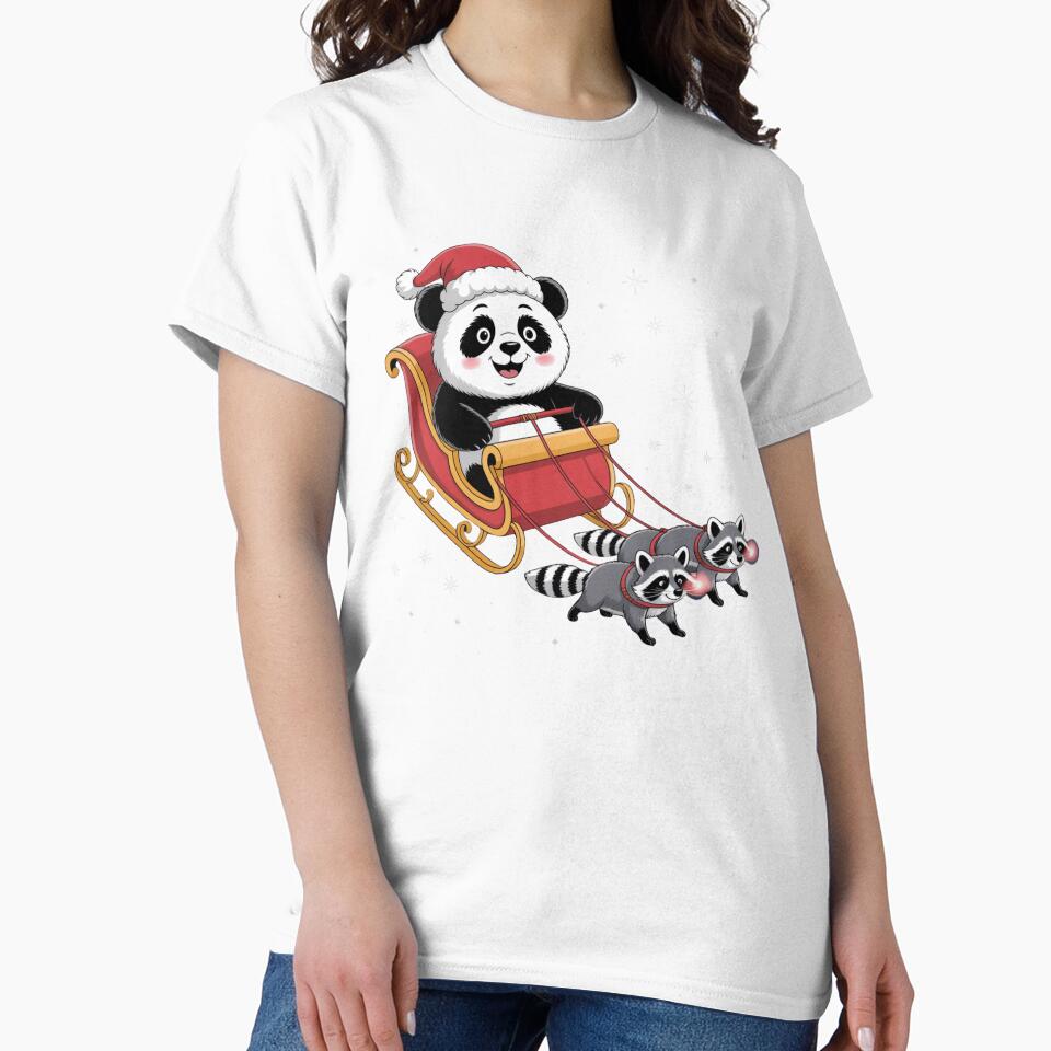 Santa Panda with Raccoons by NicolasGlowArt