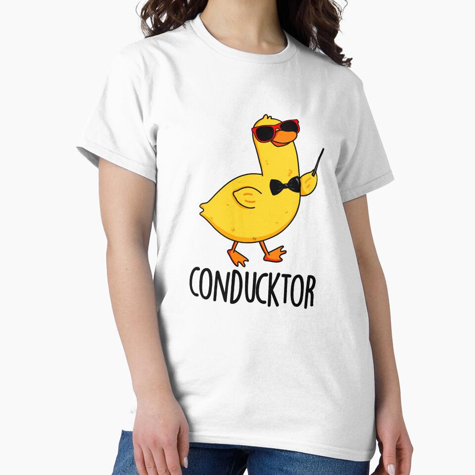 Con-duck-tor Funny Music Conductor Duck Puns by punnybone