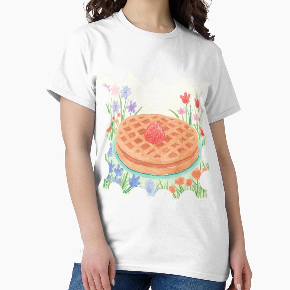 Vintage Picnic Waffle Vintage Stamp Art by AkaiRoom