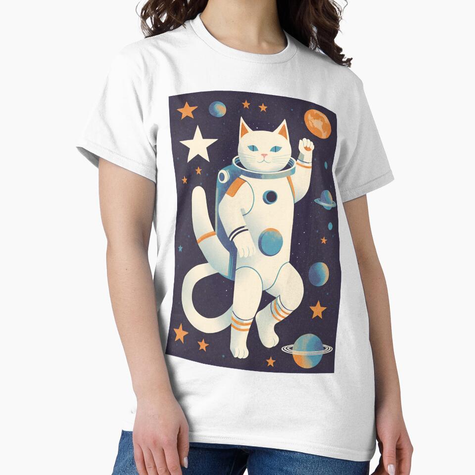 Cat astronaut / retro futuristic / mid century by Barbzzm