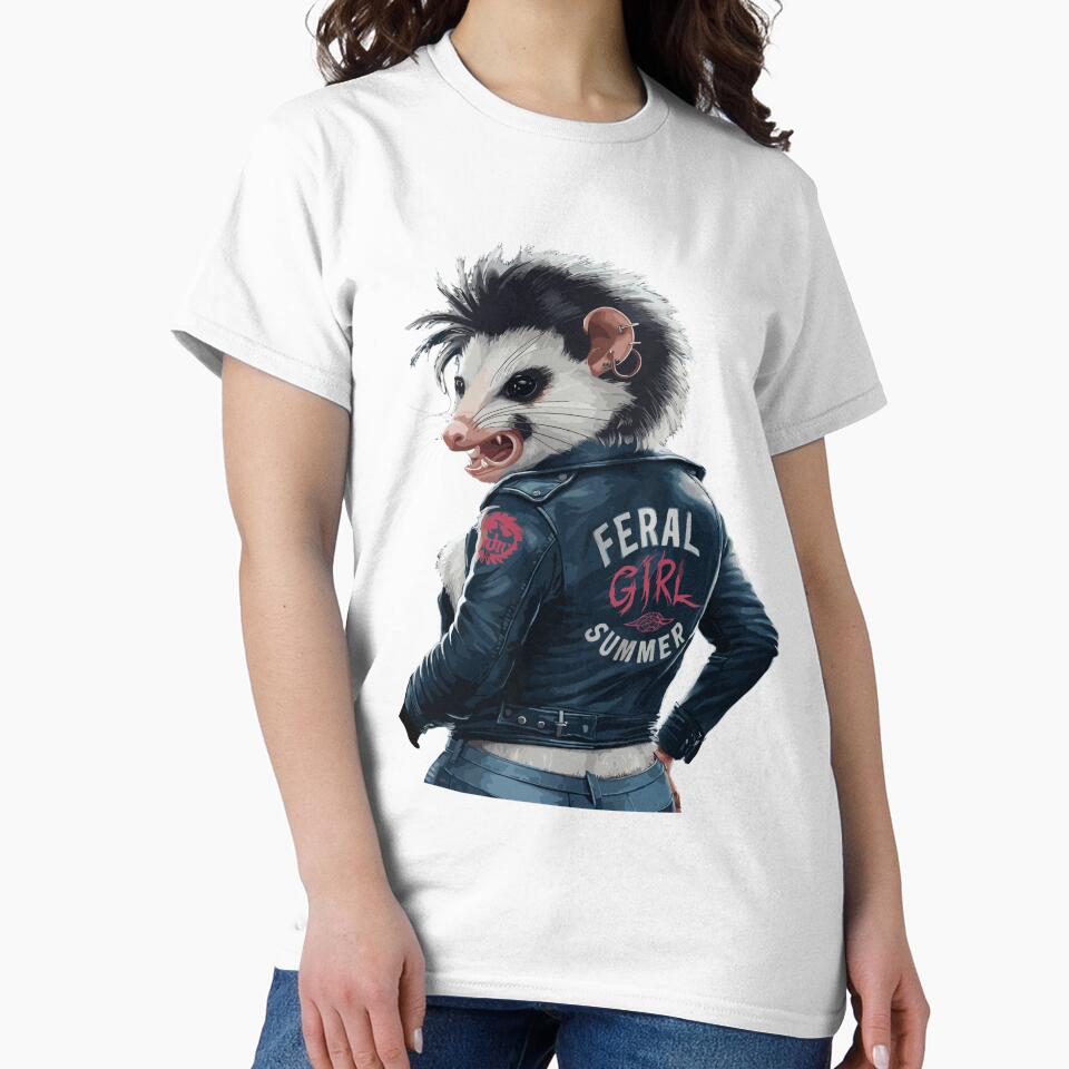 Feral Girl Summer Pierced Rock Possum Opossum by KayelBee