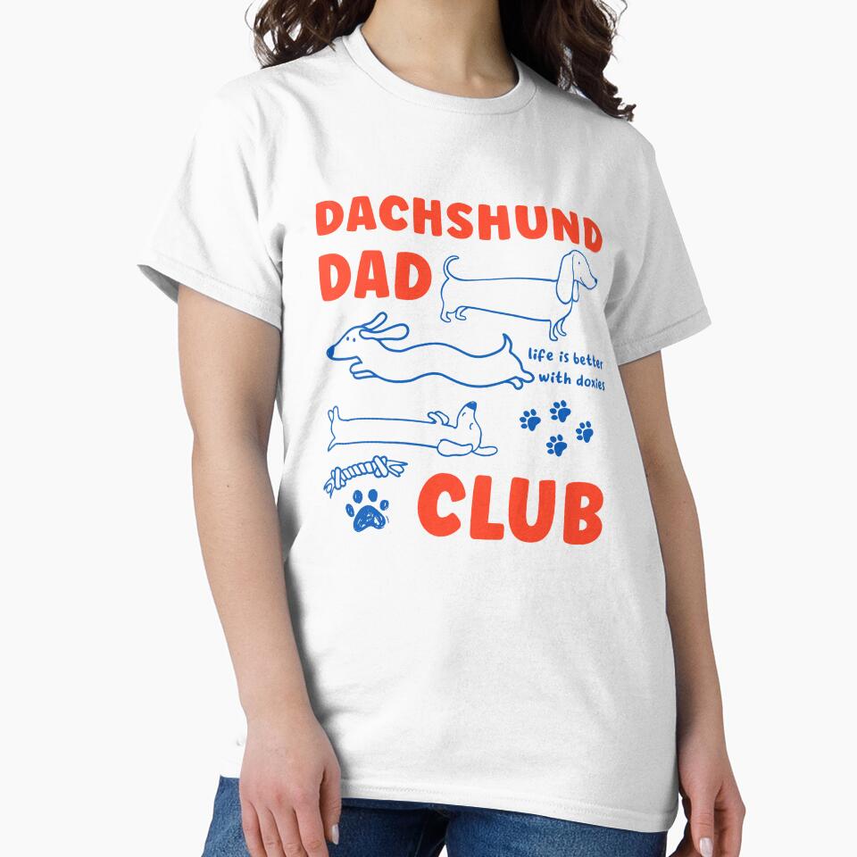 Dachshund Dad Club Funny by charoen-design