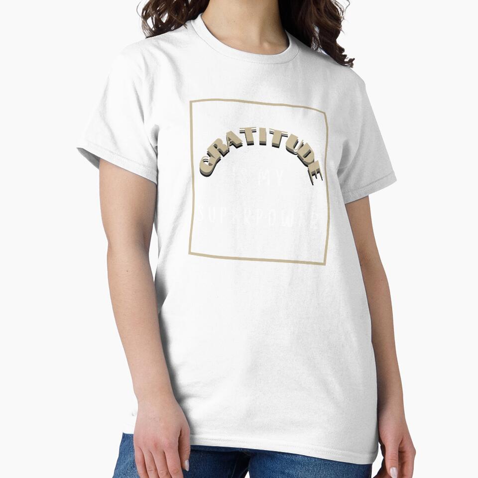 Gratitude Is My Superpower Neutral Boho by NinniSilver