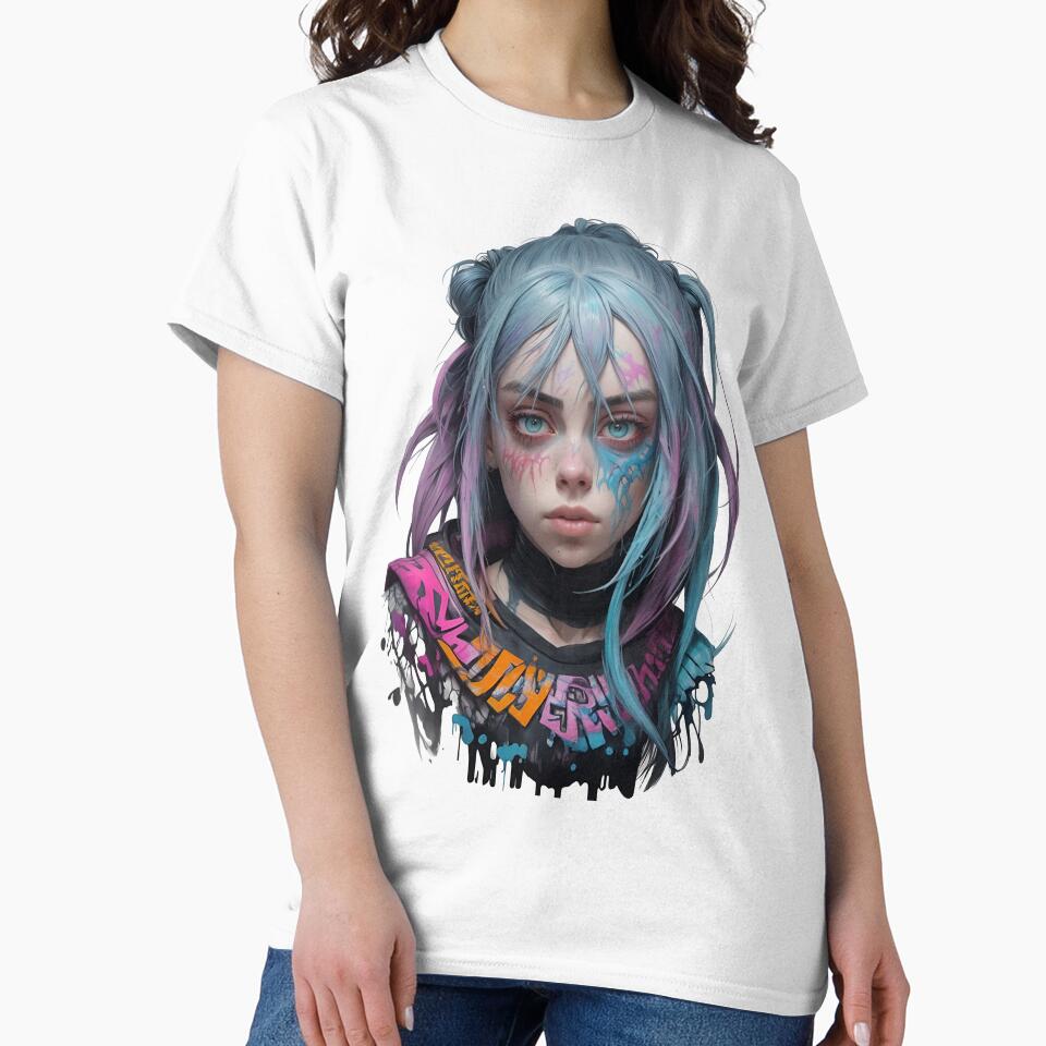 Cyberpunk Graffiti Girl – Futuristic Portrait with Neon Accents & Street Art Aesthetic by Whiteshadow130