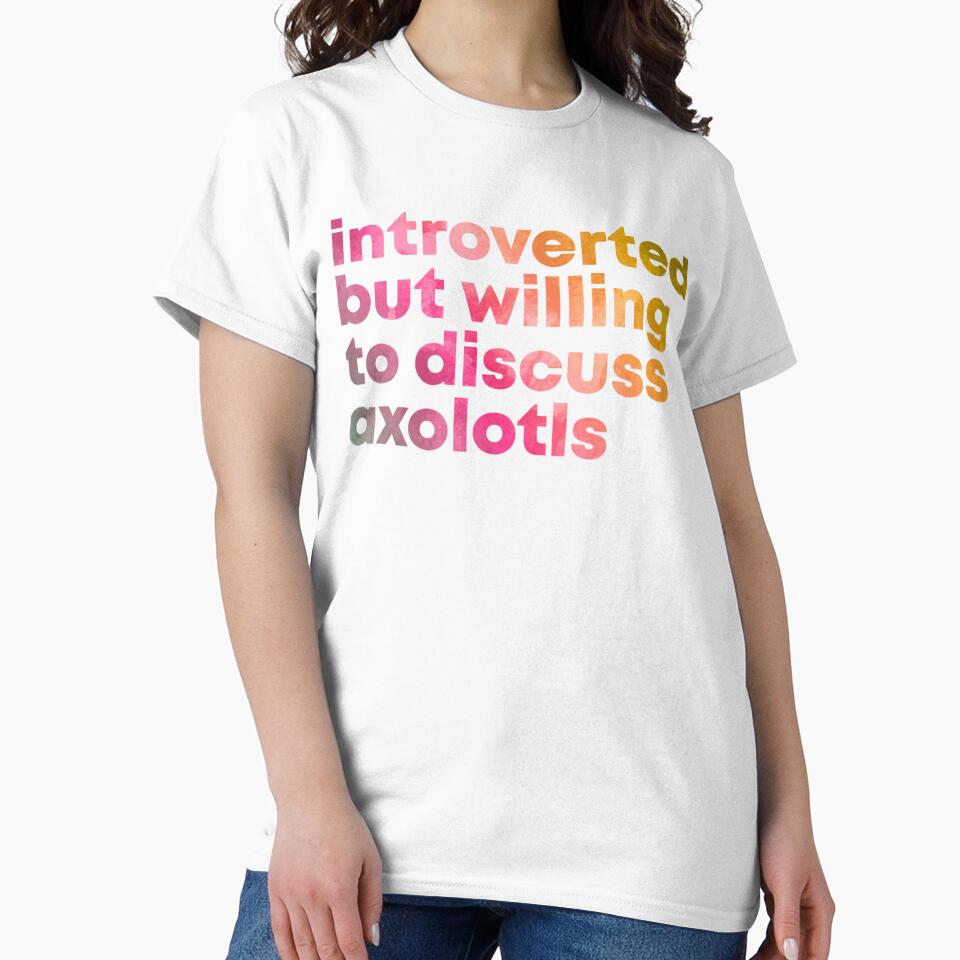 axolotl design introverted but willing to discuss axolotls in watercolor by Jaslyndizon