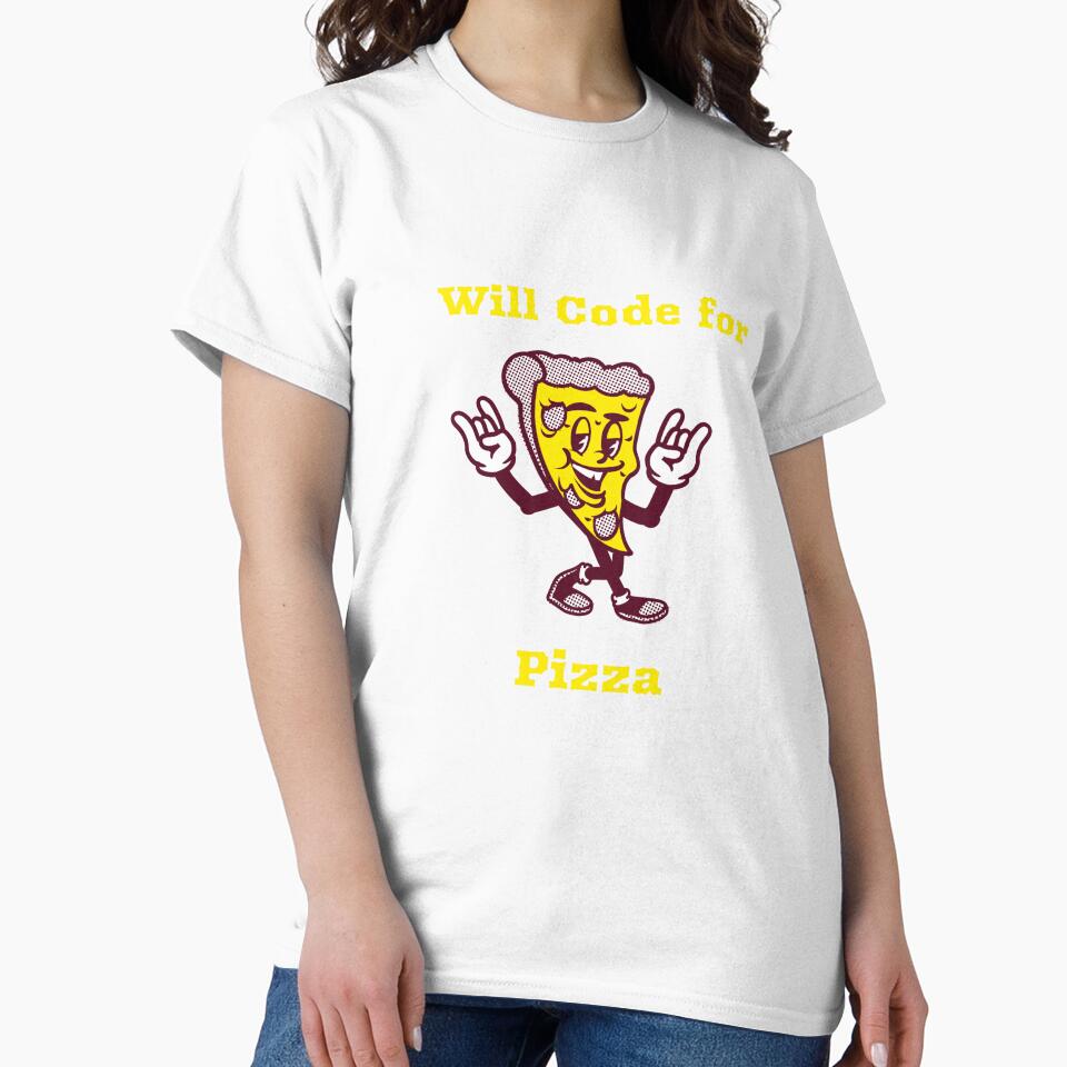 Will Code for Pizza – Funny Programmer Pizza Lover Design by Ani-24