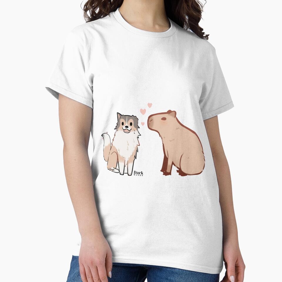 Stevie The Sheltie and Cheesecake the Capybara by DarkWingsWild
