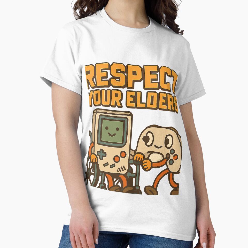 Respect Your Elders Gaming History Retro Gamer Video Games by TeeSpectrume