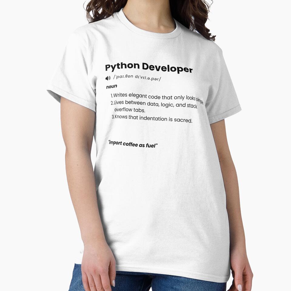 Python Developer Definition | Funny Coding Gift for Python Programmers by Yuli Club