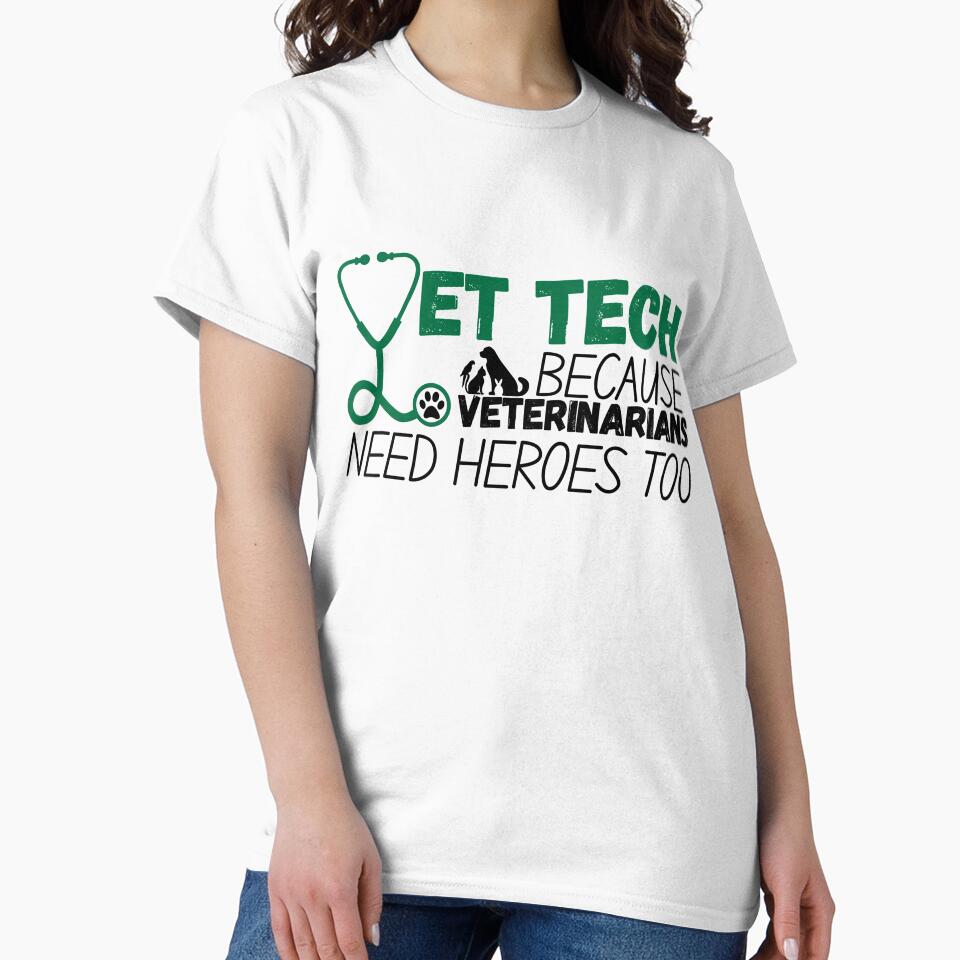 Vet Tech because veterinarians need heroes too: Green by Rooted Creations