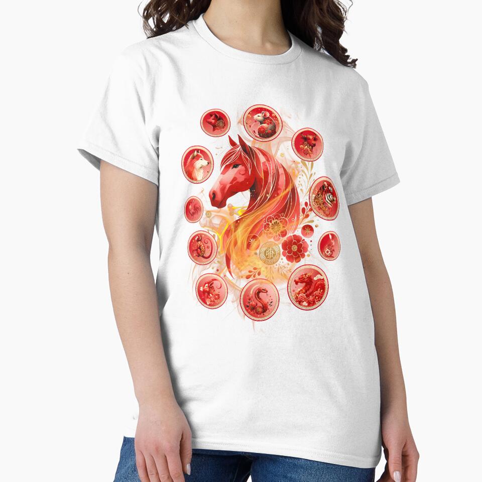 Chinese Lunar New Year Horse Design by my-green-gecko