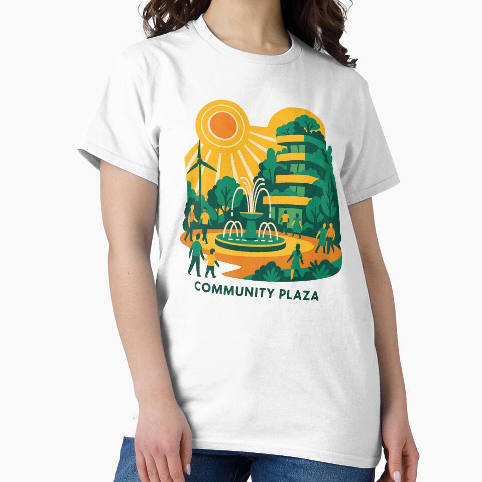 Solarpunk Community Plaza – Grow Together by FTS-Studio