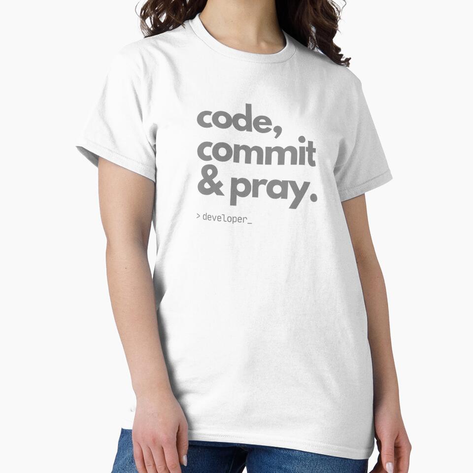 Code, Commit & Pray - Art for Developers by TheBitwiseShop