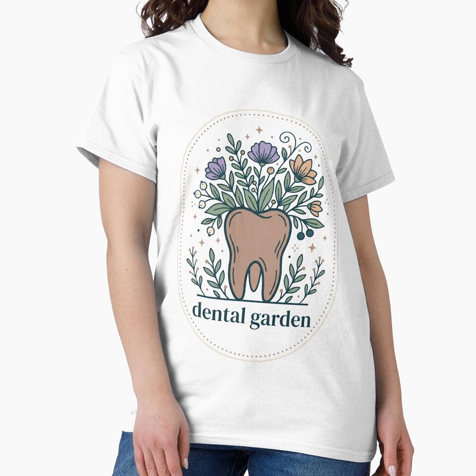 Dental Garden Aesthetic Tooth Hygienist Gift Design by Dantin