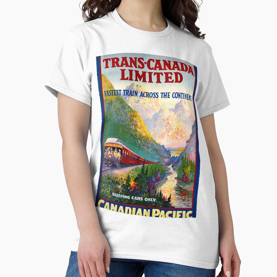 Vintage Travel Poster Canada Trans Canada Limited Canadian Pacific by Lazarz8