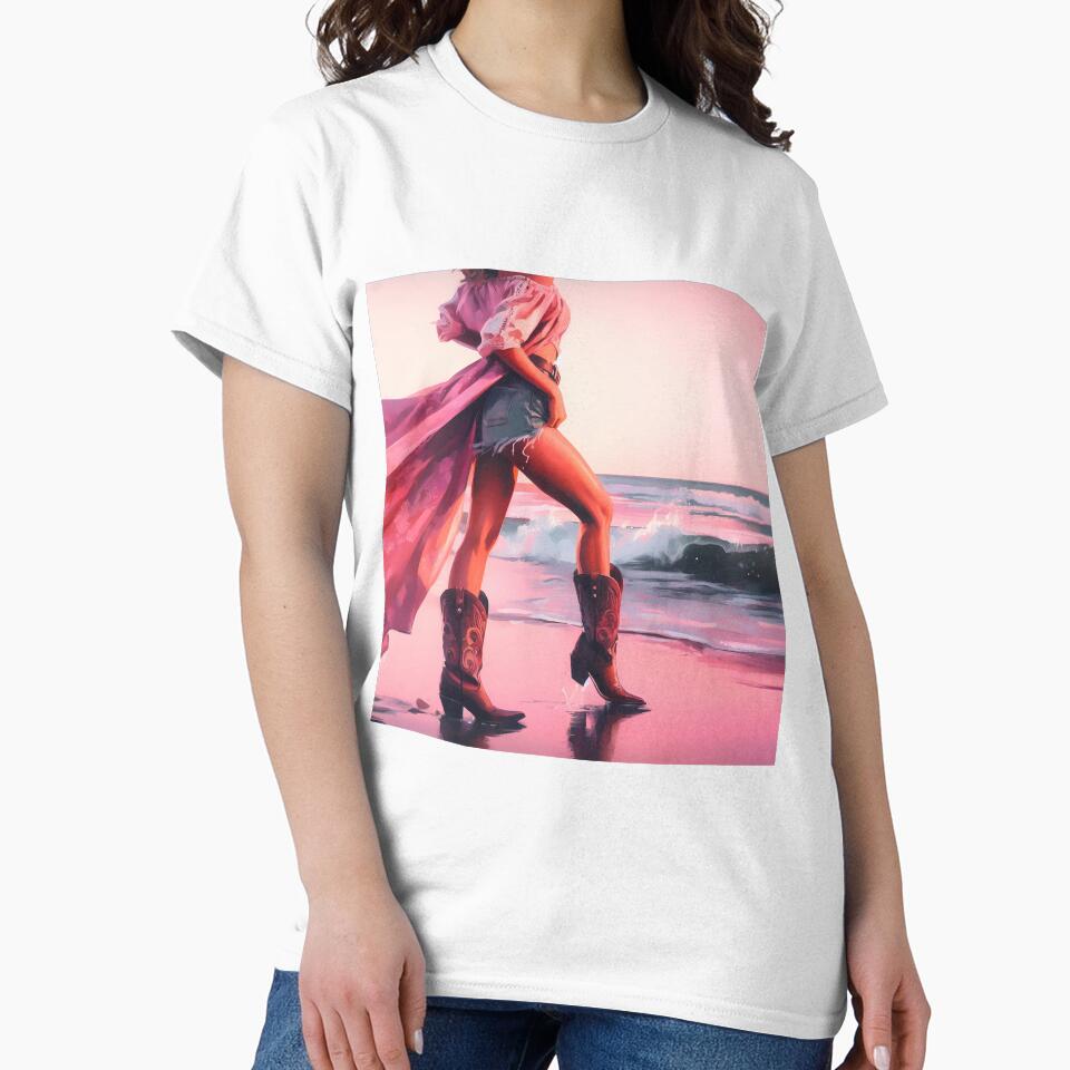Coastal Cowgirl Impressions: Boots and Beachy Bliss by EmeraldeaArt