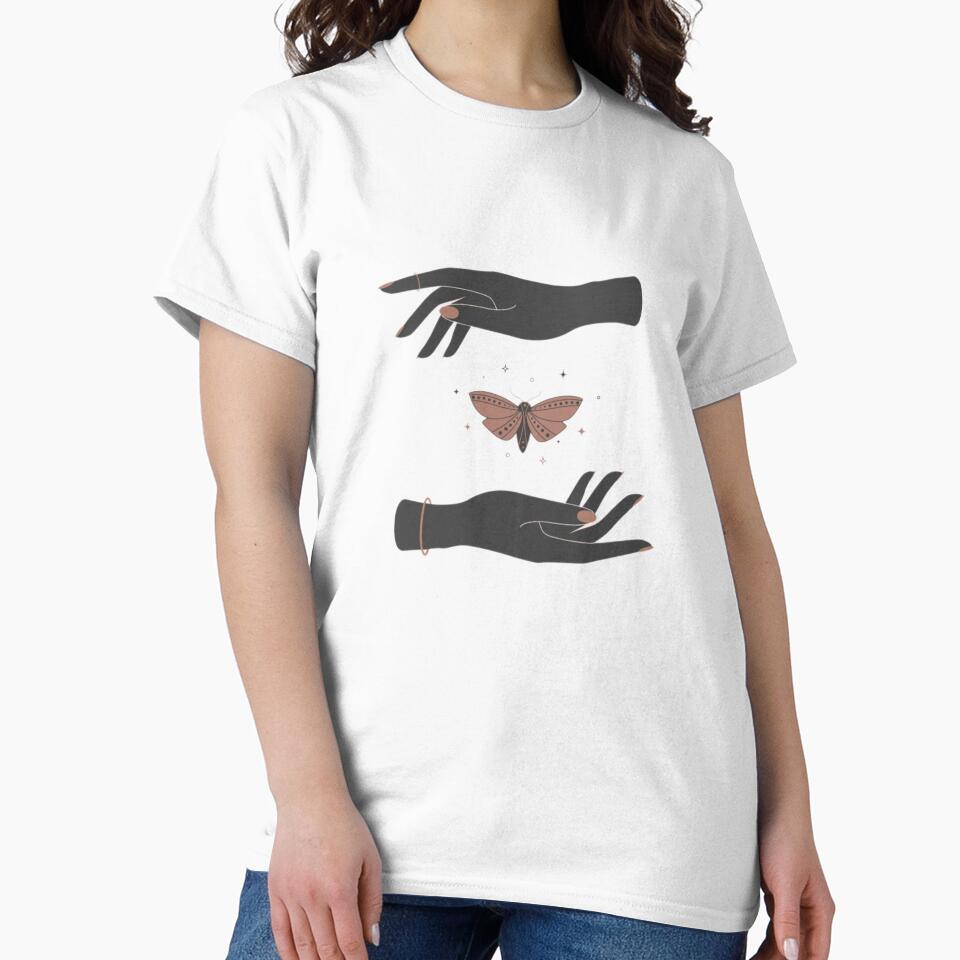 Mystic Butterfly Hands – Dark Feminine Aesthetic Design by PixelVibe Art