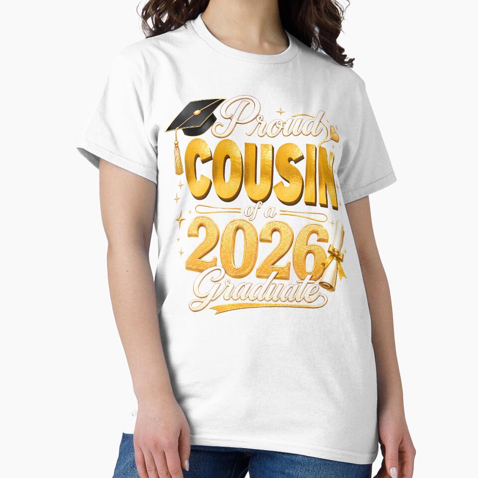 Proud Cousin 2026 Graduate Senior Graduation Family Pride by Fereskabilon