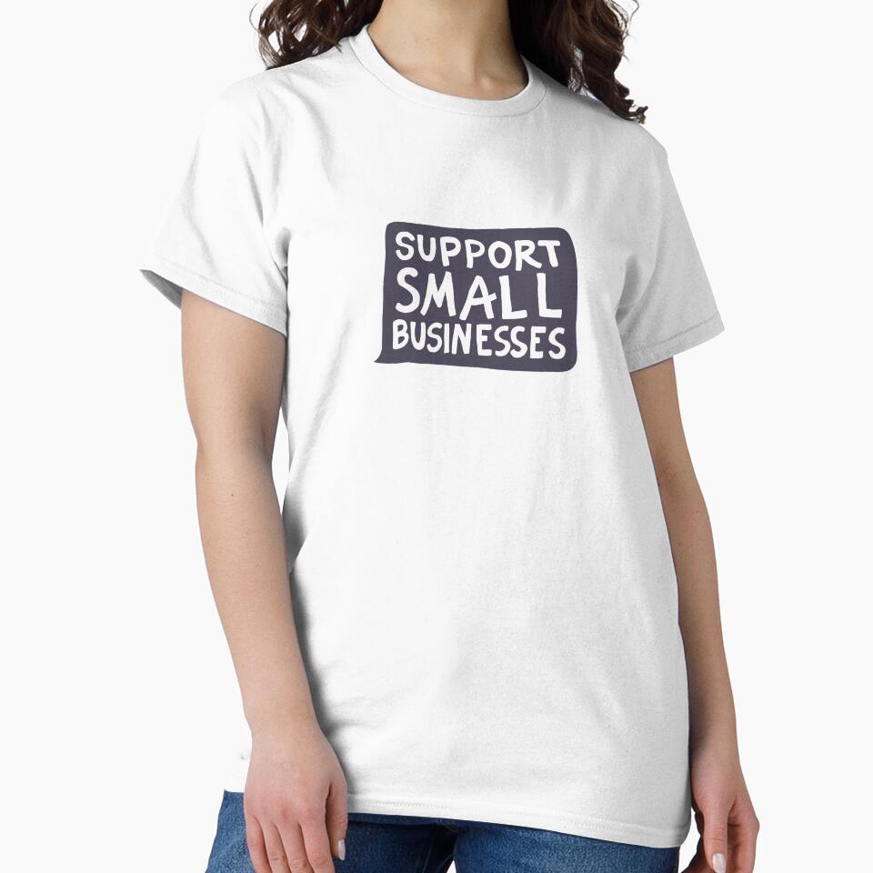 Support Small Businesses Black by illhustration