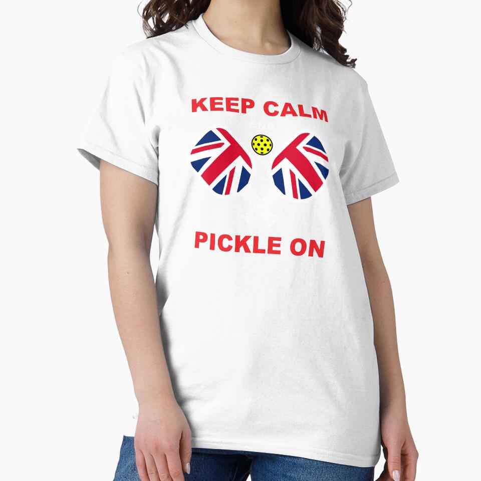 KEEP CALM and PICKLE ON - Union Jack Pickleball - UK pickleball - British pickleball – Pickleball GIFT by originalsusie