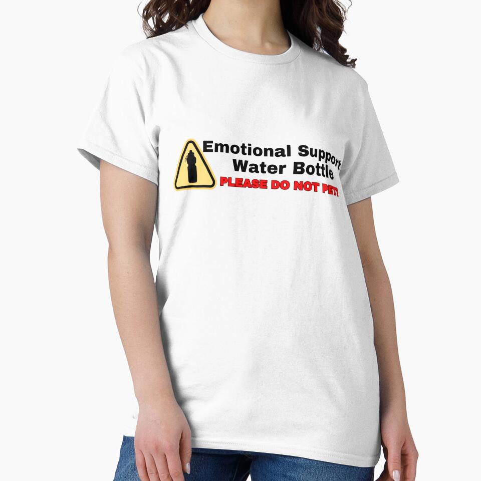 Emotional Support [1Sticker] Water Bottle by SeaNympth