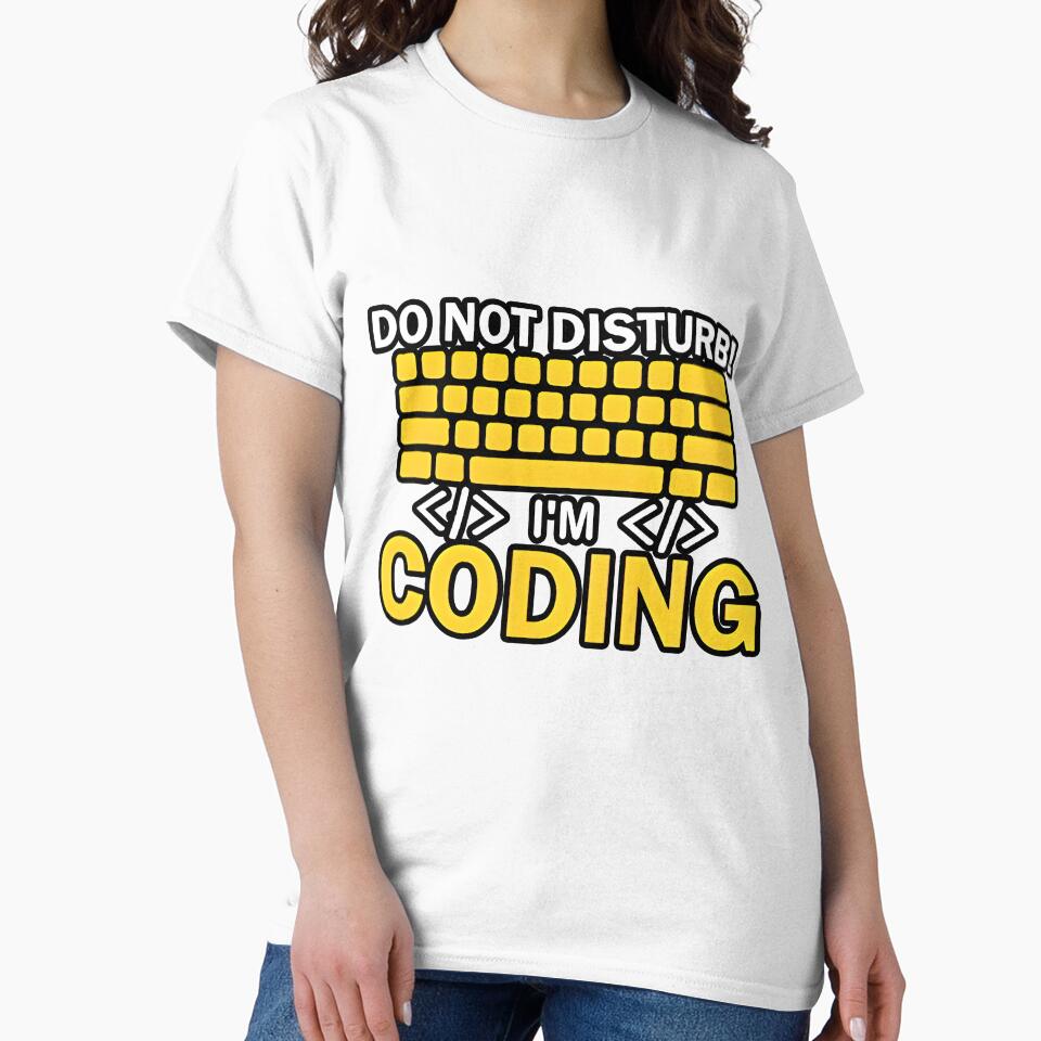 Do Not Disturb I am Coding Warning For Programmers by Zenith Design