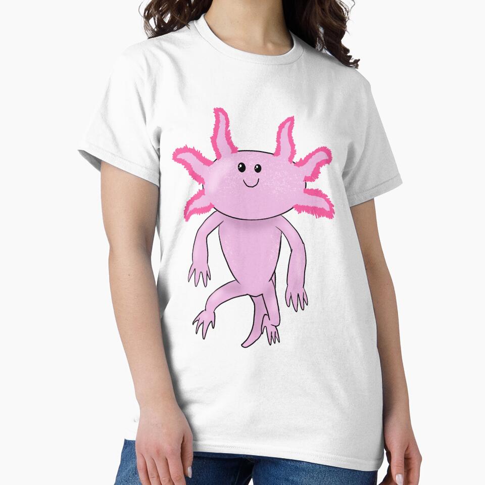Pink Axolotl by alisons-stuff