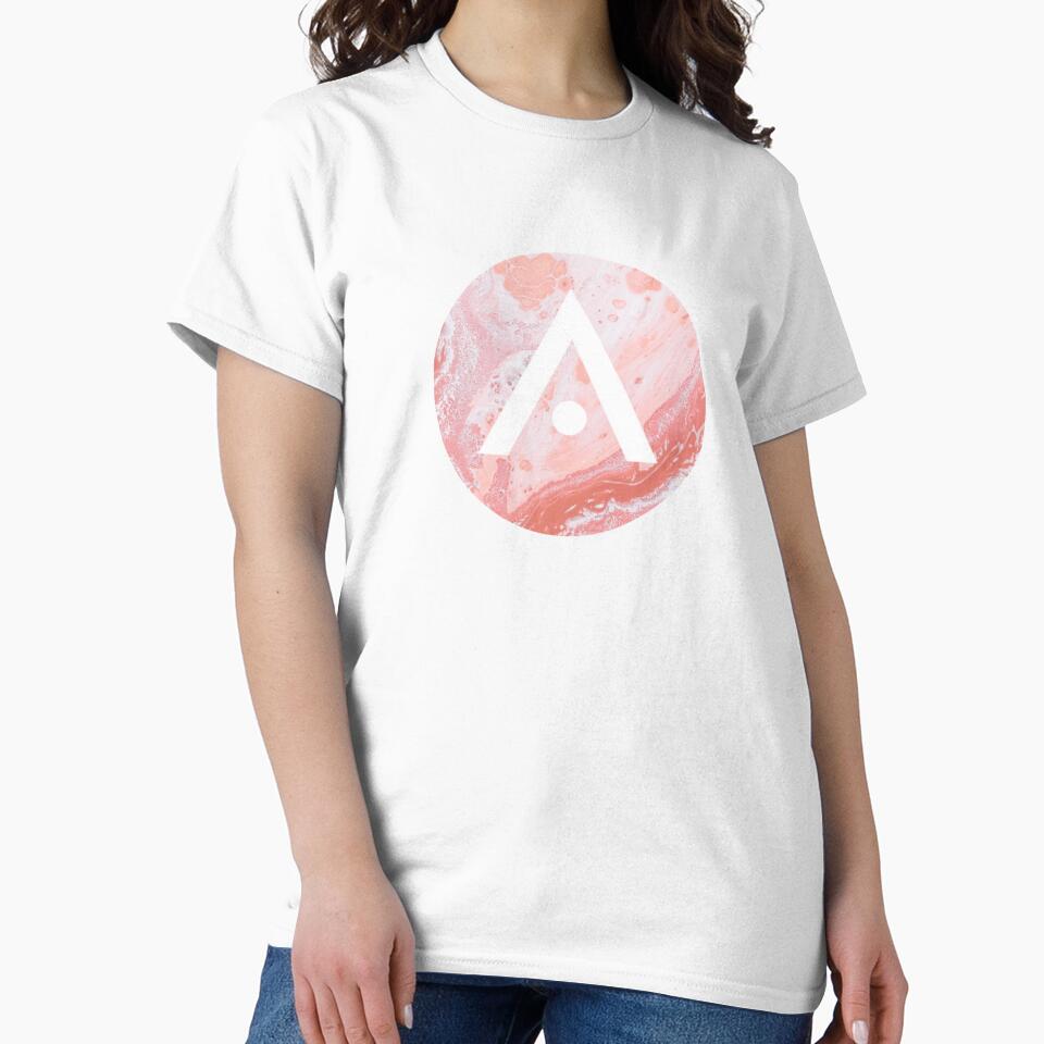 Orange Pink and White Aveda Logo by Dalaura