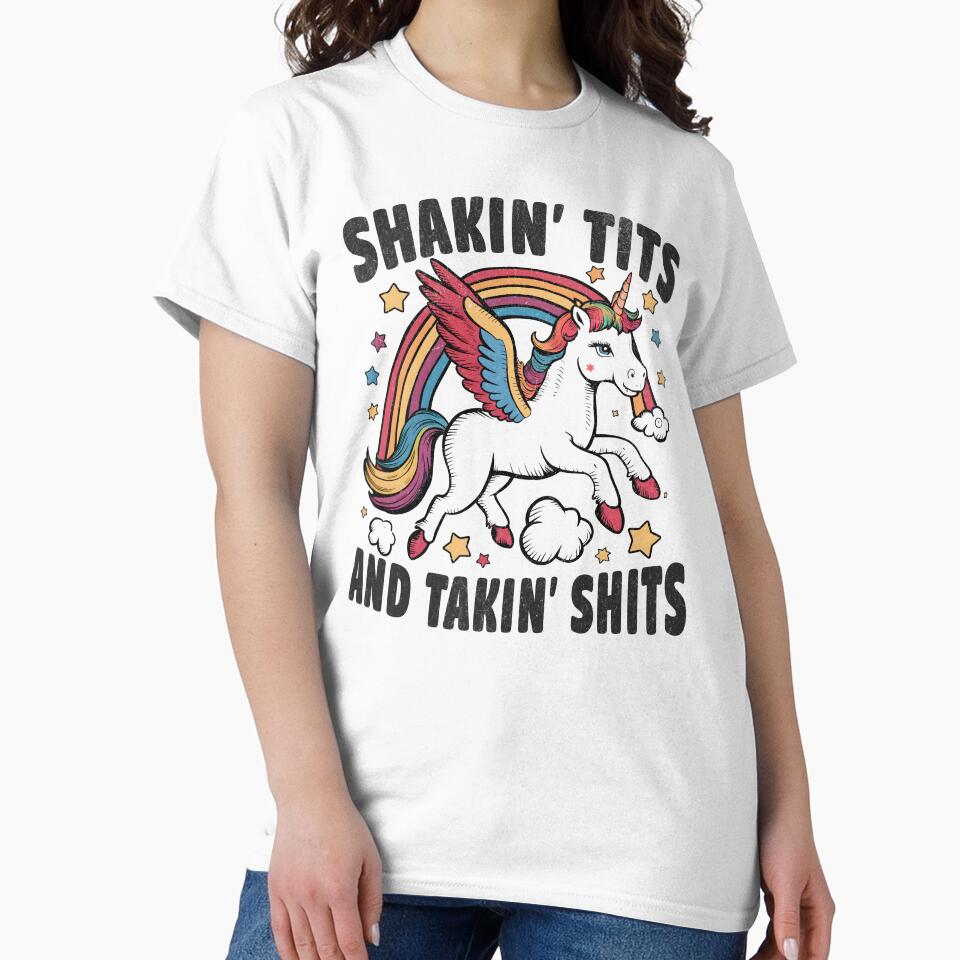 Shaking Tits And Taking Shits - Funny Unicorn by Beanster-nl