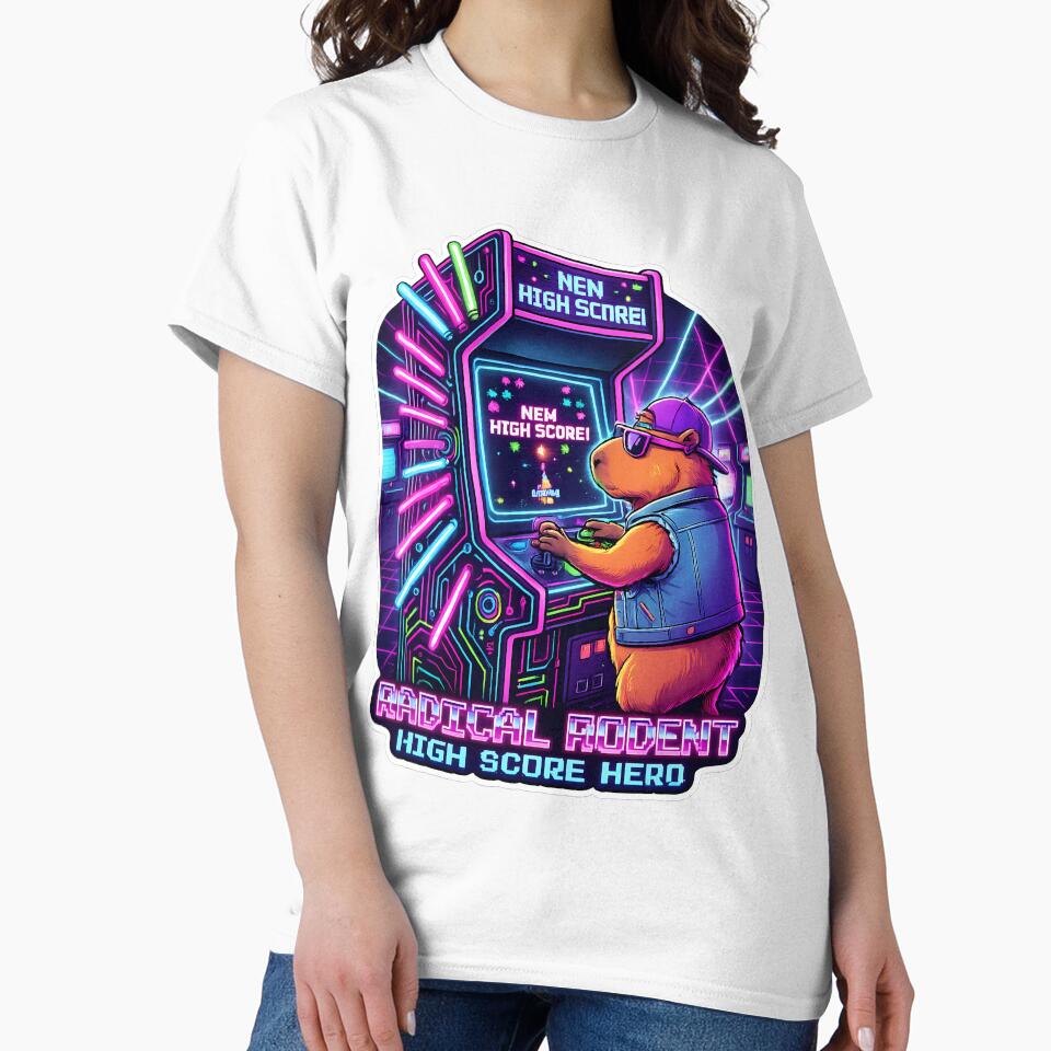 Radical Rodent Arcade High Score Neon Sticker by Neon_Soraya