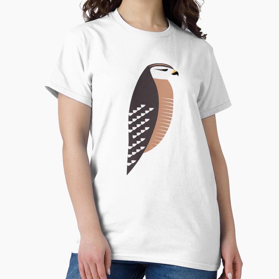 Minimalist Red-shouldered Hawk by jspiggle
