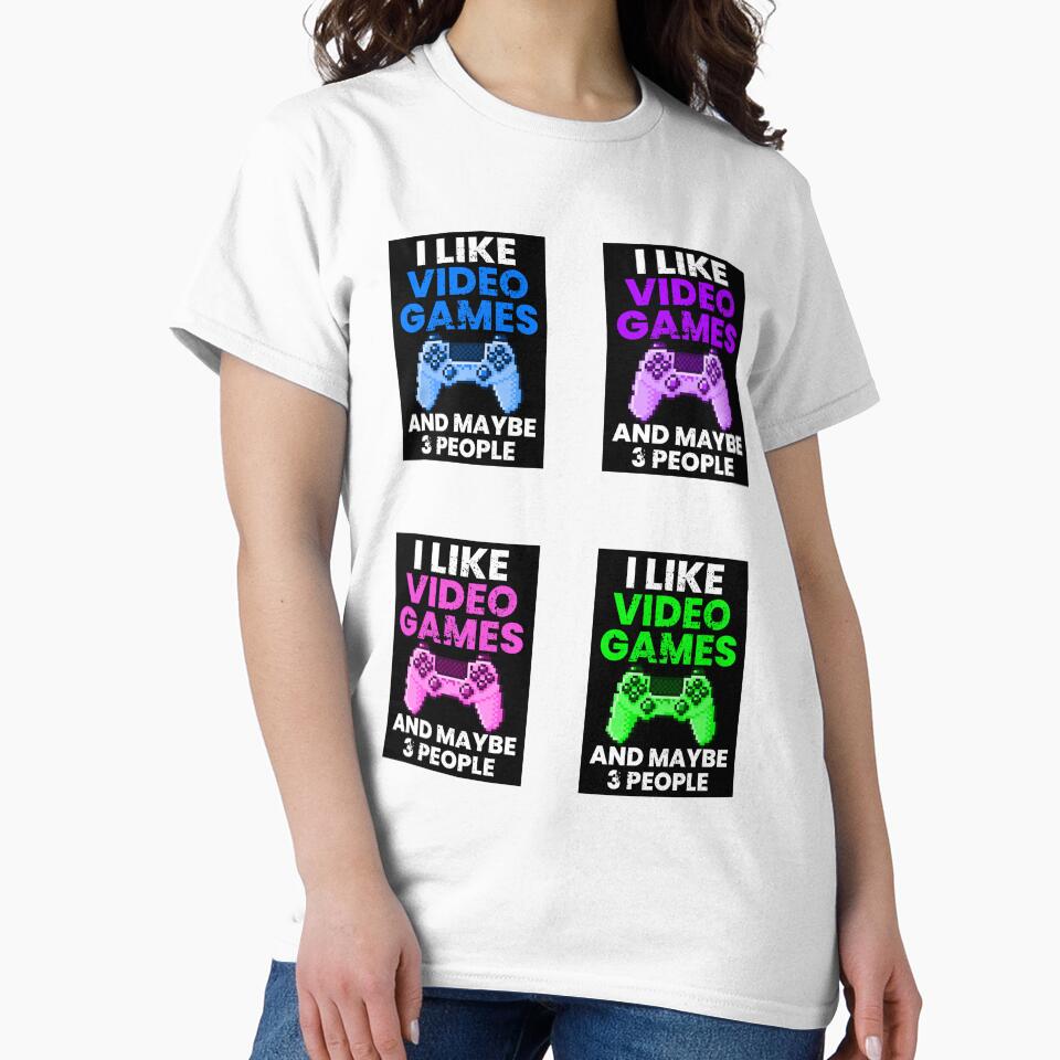 I Like Videogames and Maybe 3 People, Sticker Pack by FNStuff
