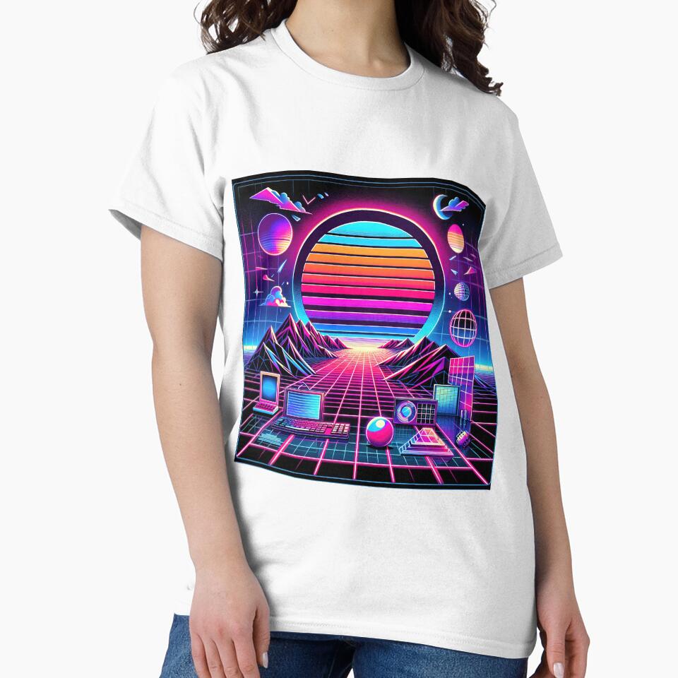 Neon Nostalgia: Synthwave Sunset by FIYARO