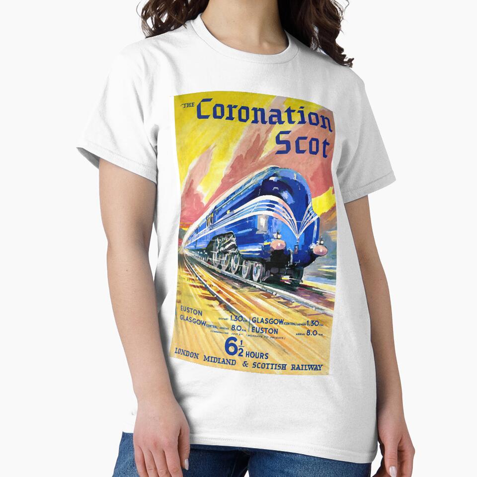 Vintage Travel Poster England The Coronation Scot by nyCatron00