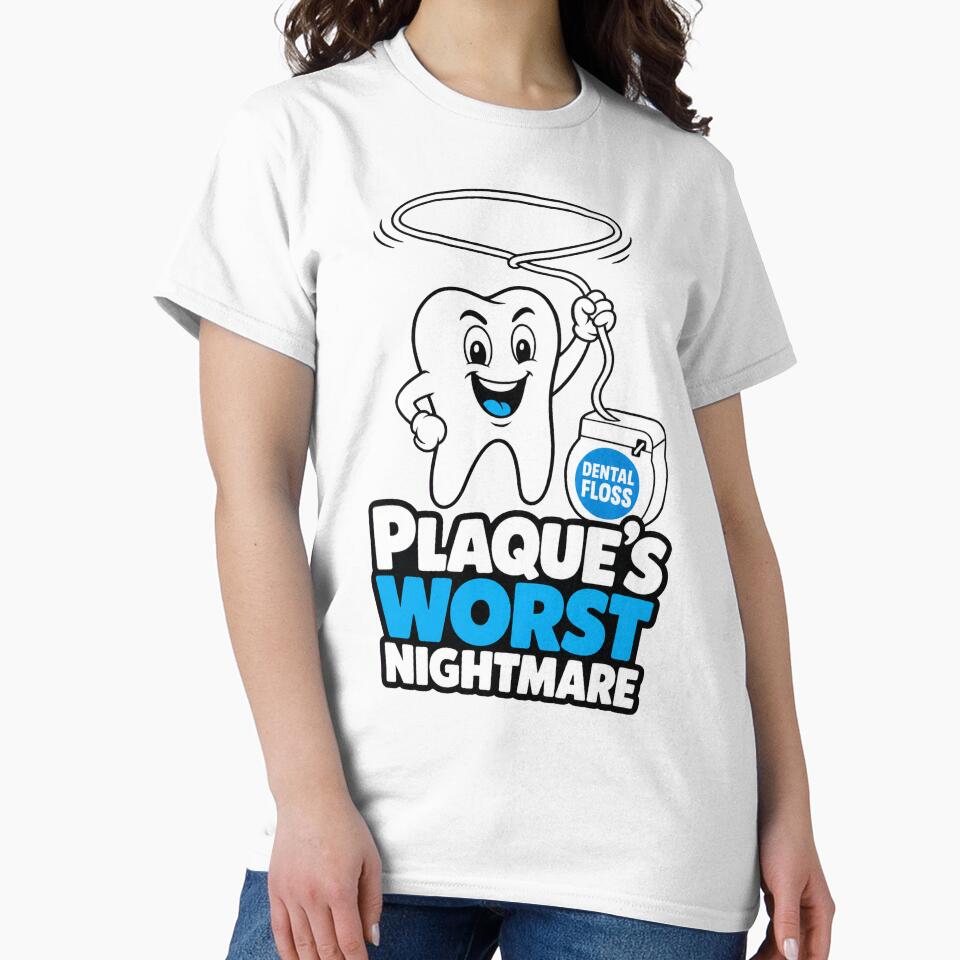 Dental Hygienist Plaque's Worst Nightmare Funny RDH by VisualArtsOasis