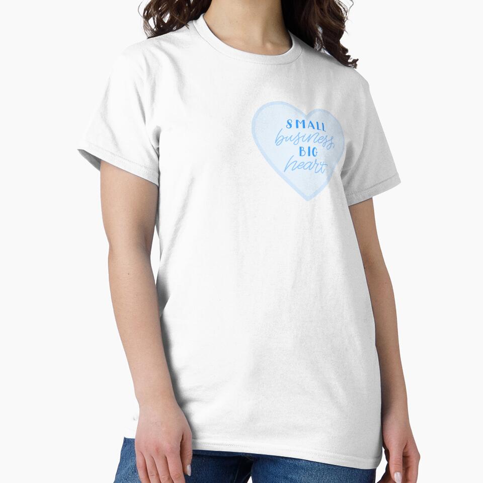 small business, big heart in blue by prismatic paper co