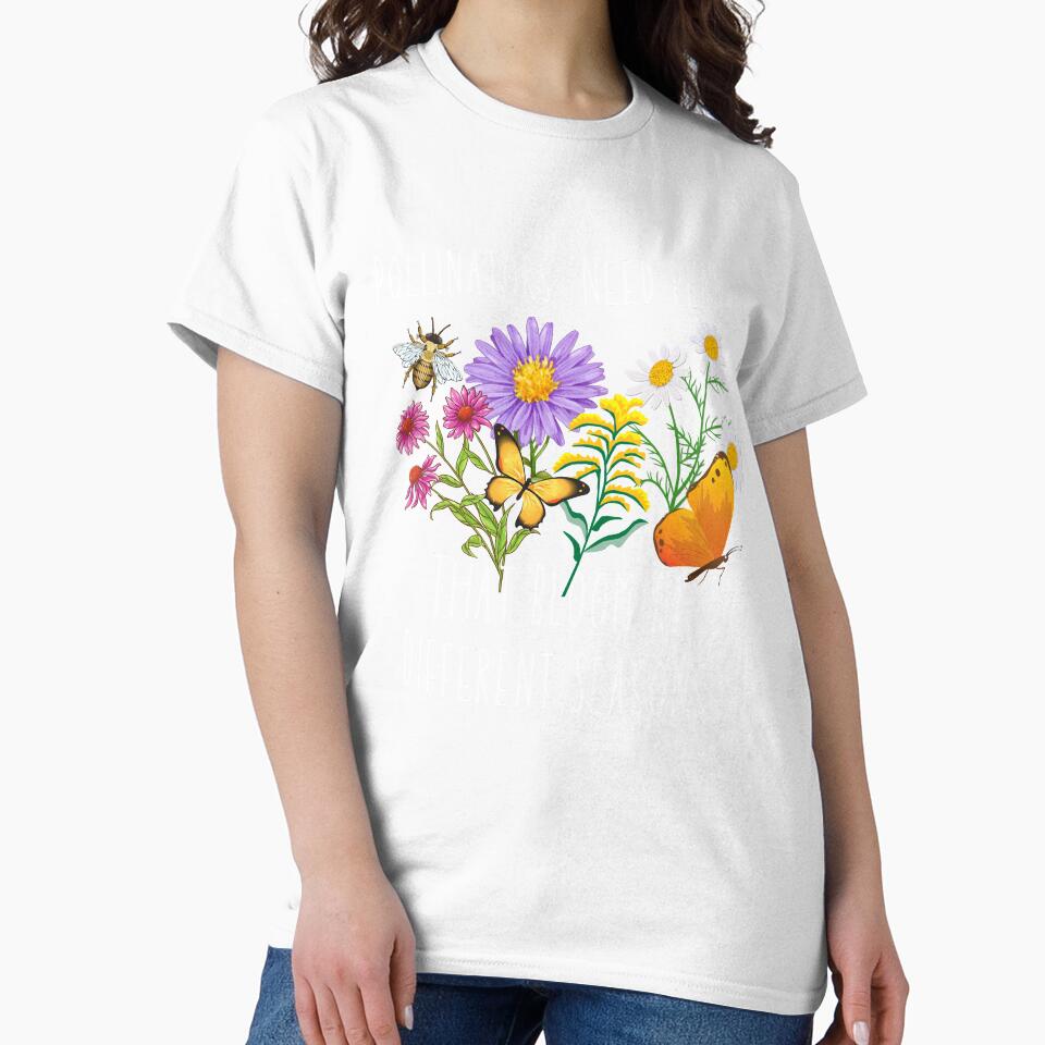 Pollinators Need Plants That Bloom At Different Seasons Design by EarthArtDesigns